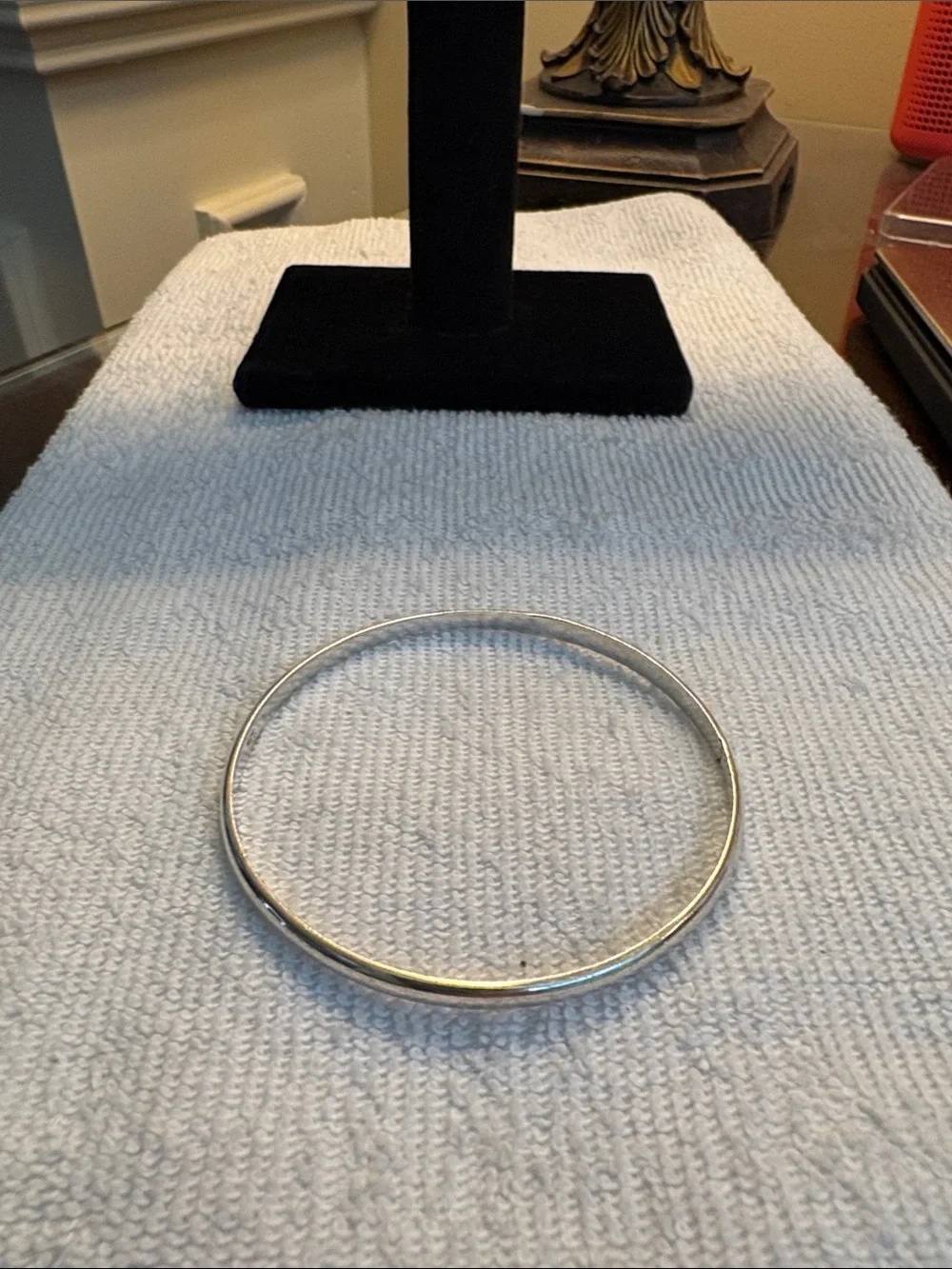 925 Solid Sterling Silver Classic Round Slip-On Bracelet